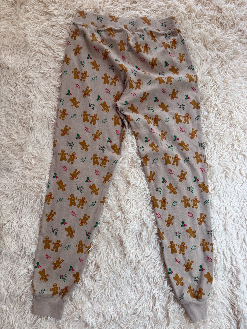PACT Organic Cotton Gingerbread Christmas Pajama Set Women’s Medium Holiday - Picture 5 of 8
